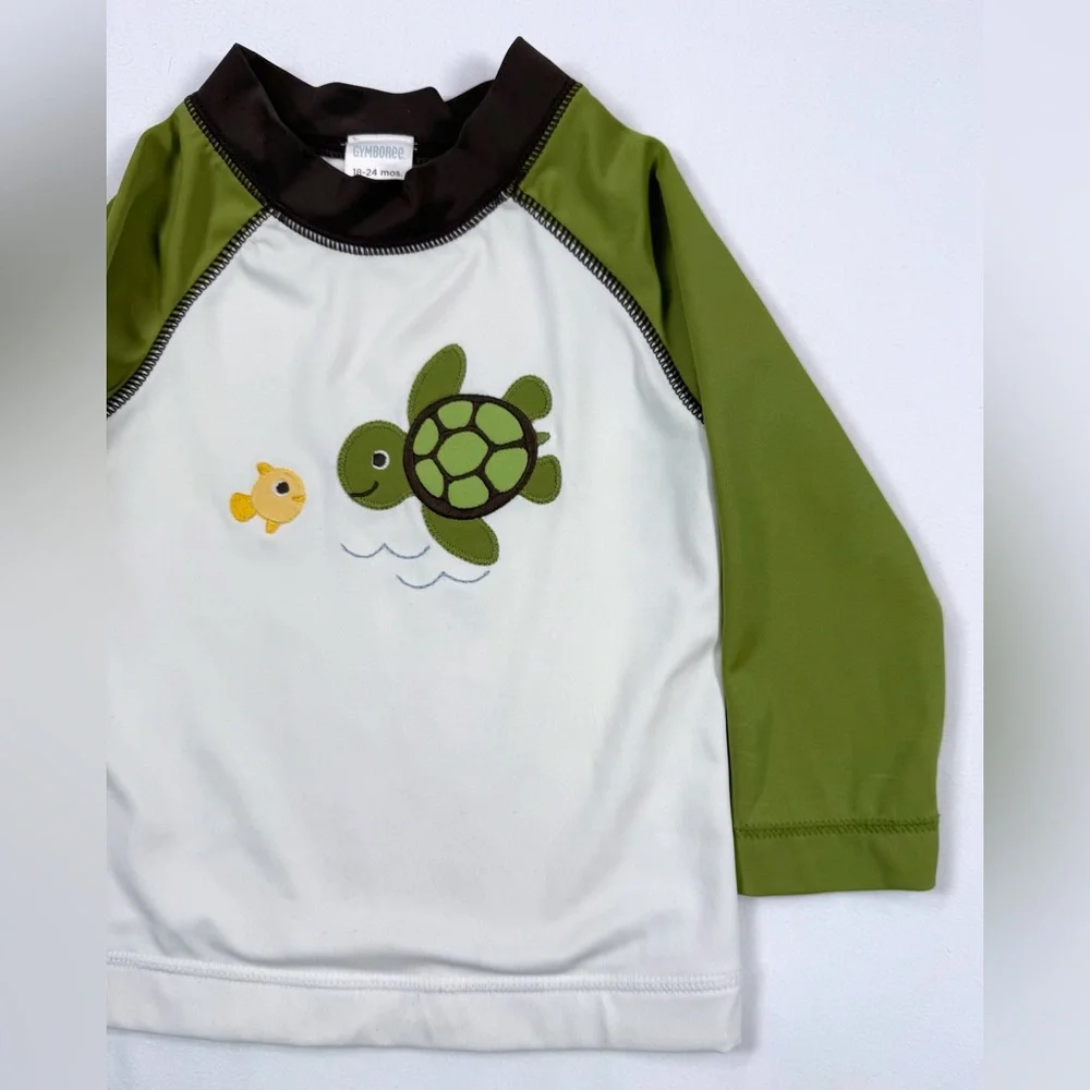 GYMBOREE Baby Boys’ Splish Splash Line Fish & Turtle Rashguard Swimwear‎ 18-24M